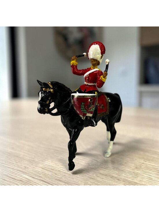 Britains Other - Britains Royal Scots Dragoons Guards Kettle Drummer Diecast Figurine From 1986